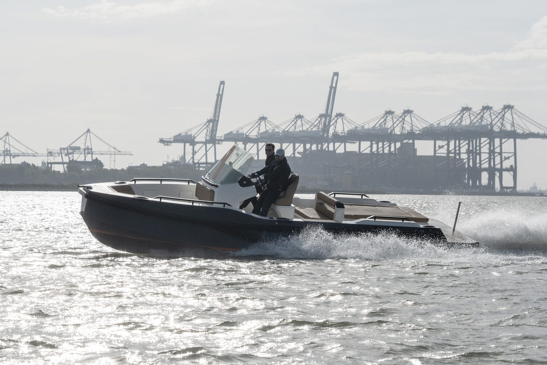 A woman gliding on a Fliteboard in the ocean.
